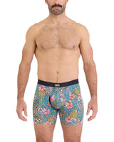 VIBE XTRA BOXER BRIEF 2 PACK | PINEAPPLE FIELD/BLACK-Intimates-SAXX-Coriander
