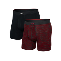 VIBE XTRA BOXER BRIEF 2 PACK | SPACEDIE STRIPE - BLACK-Intimates-SAXX-MEDIUM-SPACEDYE STRIPE-BLK-Coriander