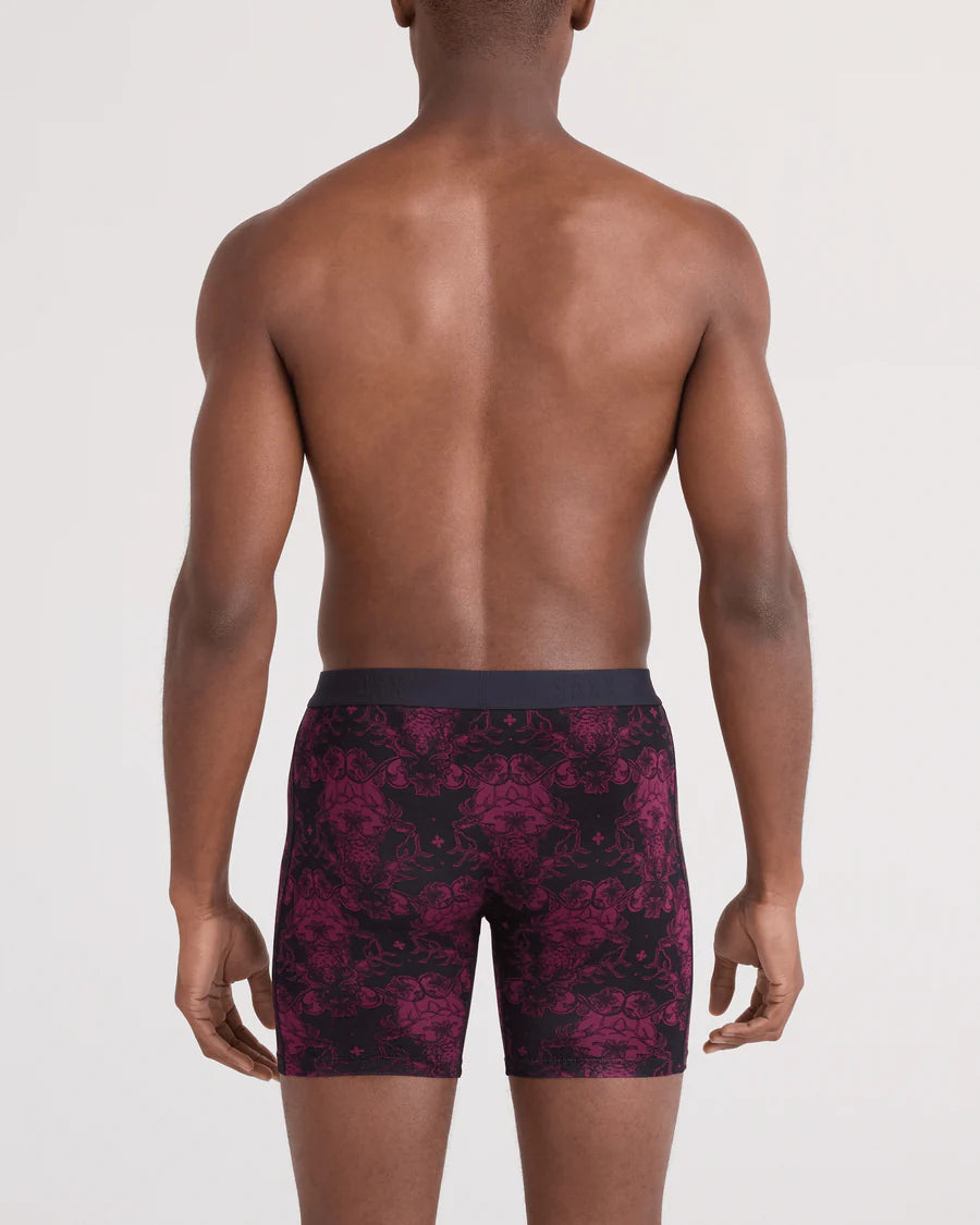 VIBE XTRA BOXER BRIEF | BEAR BROCADE-MAROON-Intimates-SAXX-Coriander