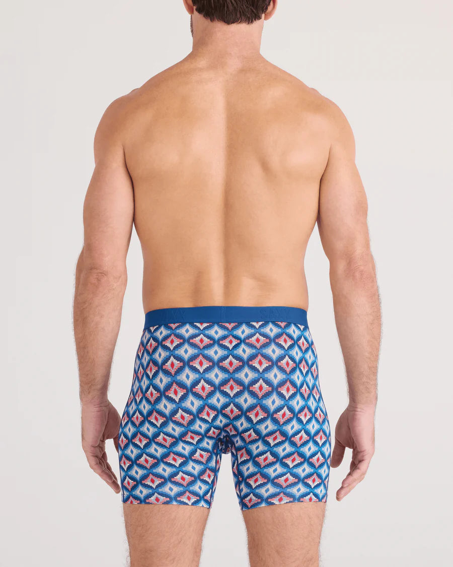 VIBE XTRA BOXER BRIEF | LO-TECH FOULARD-BLUE-Intimates-SAXX-Coriander