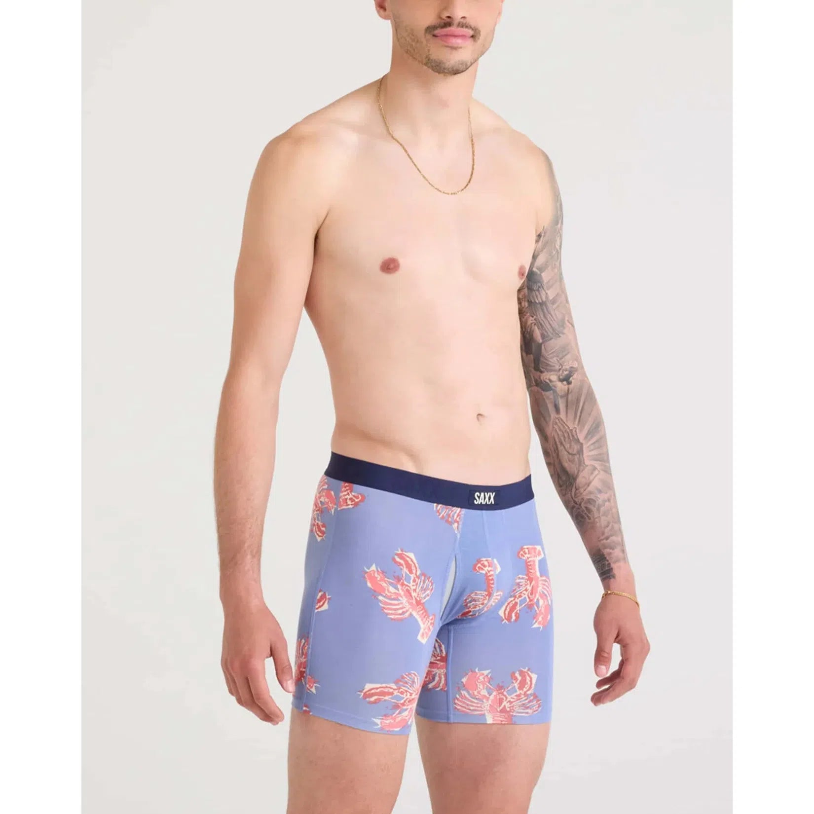 VIBE XTRA BOXER BRIEF | LOBSTER BOIL-TIDAL BLUE-Intimates-SAXX-Coriander