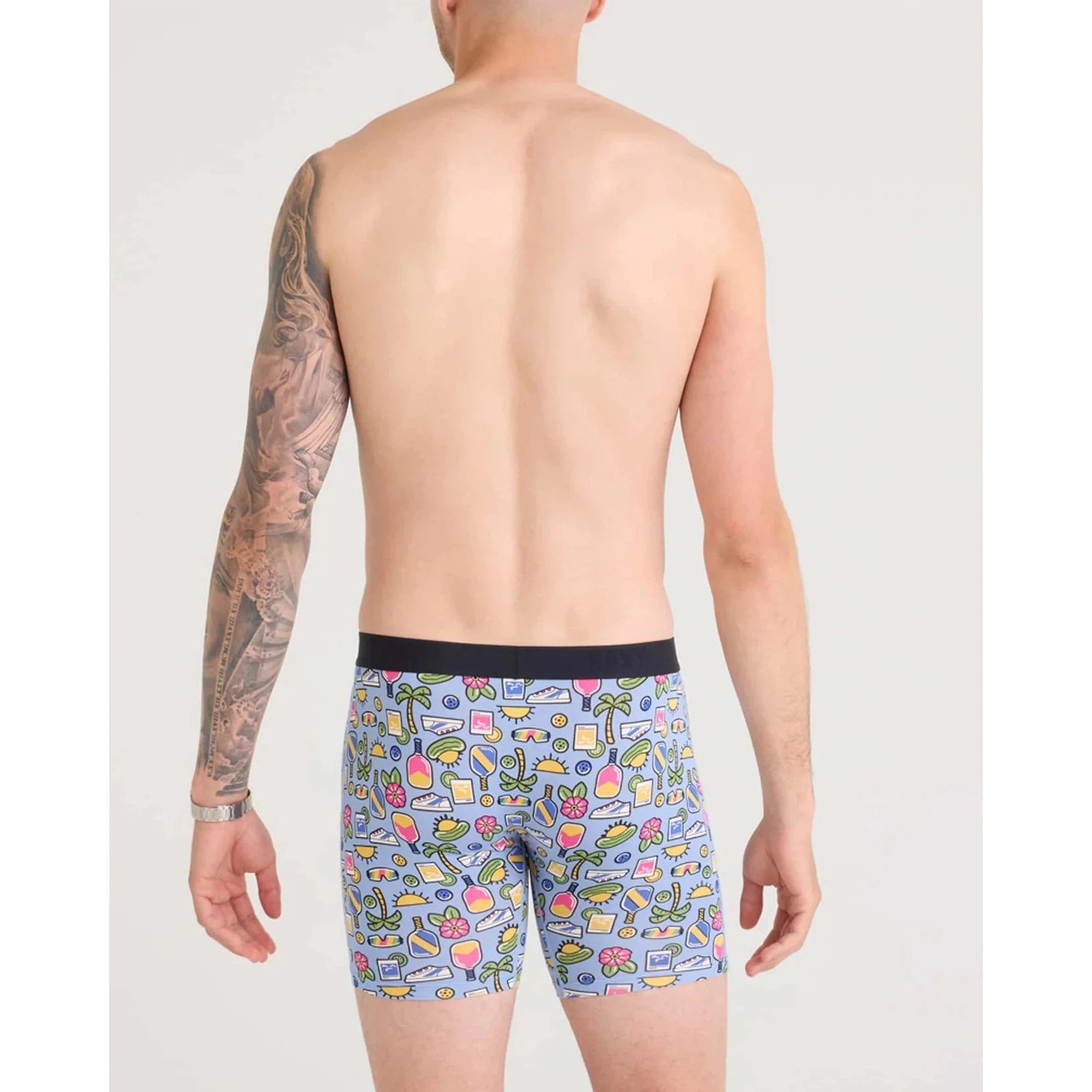 VIBE XTRA BOXER BRIEF | PICKLEBALL PARADISE-Intimates-SAXX-Coriander