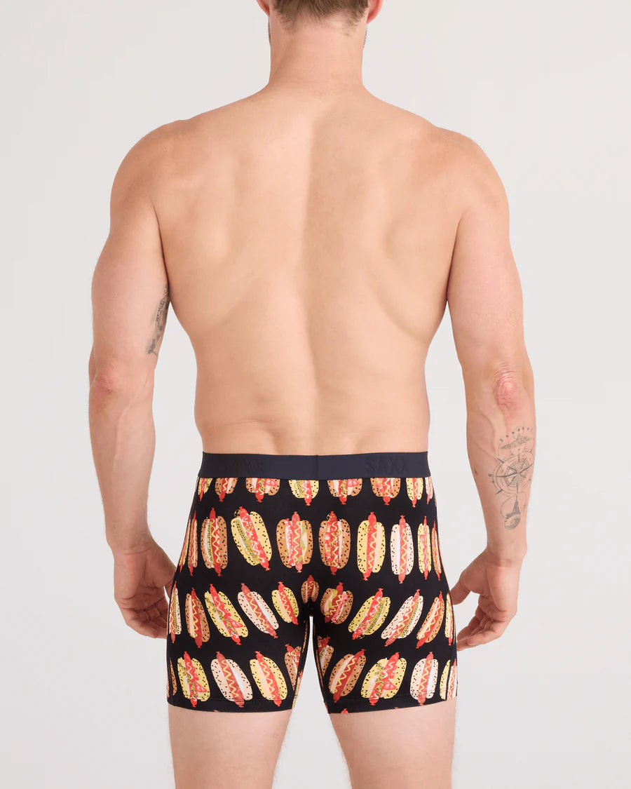 VIBE XTRA BOXER BRIEF | SUPER DAWGS: BLACK-Intimates-SAXX-Coriander