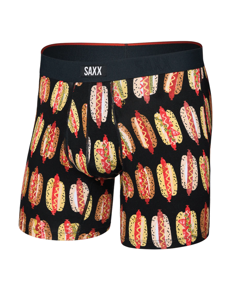 VIBE XTRA BOXER BRIEF | SUPER DAWGS: BLACK-Intimates-SAXX-SMALL-SUPER DAWGS-BLACK-Coriander