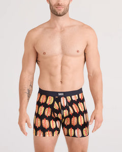 VIBE XTRA BOXER BRIEF | SUPER DAWGS: BLACK-Intimates-SAXX-Coriander