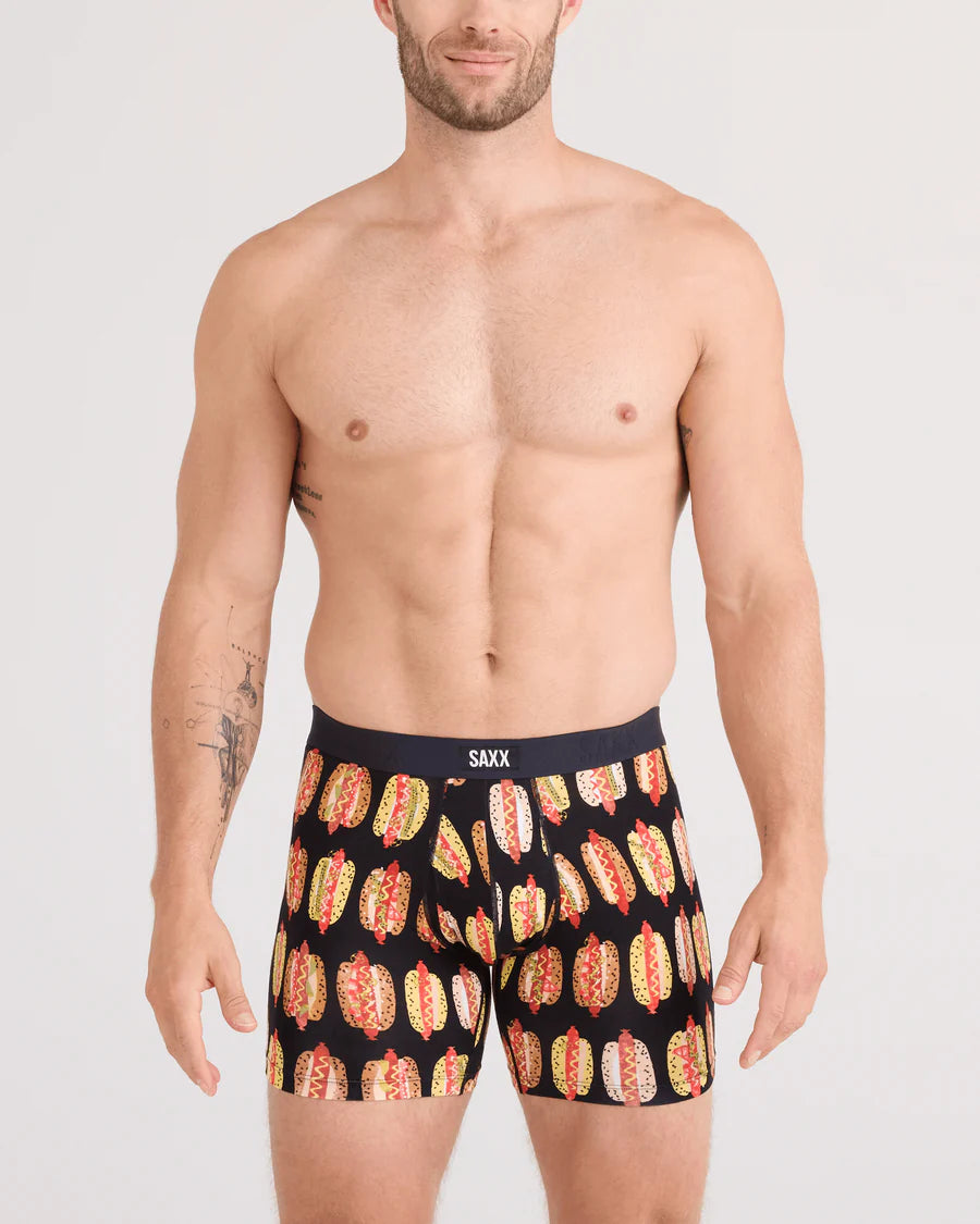 VIBE XTRA BOXER BRIEF | SUPER DAWGS: BLACK-Intimates-SAXX-Coriander