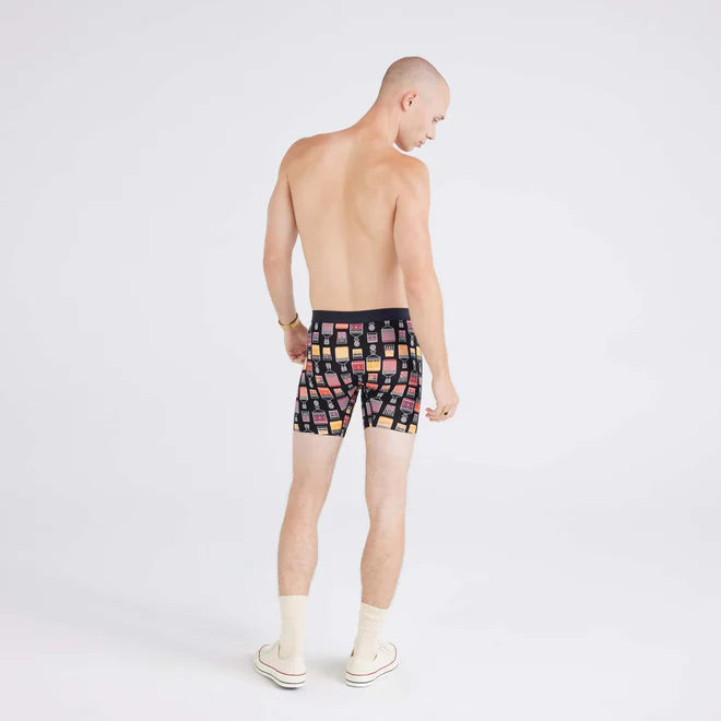 VIBE XTRA BOXER BRIEF | TOP SHELF BLACK-Intimates-SAXX-Coriander