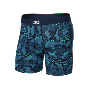 VIBE XTRA BRIEF | SHARKS AND MINNOWS - DARK INK-Intimates-SAXX-Coriander