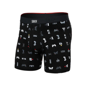 VIBE XTRA SOFT BOXER BRIEF | GAMER-BLACK-Intimates-SAXX-SMALL-GAMER-BLACK-Coriander