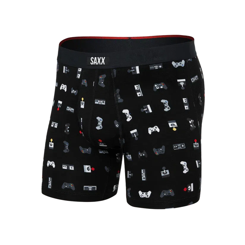 VIBE XTRA SOFT BOXER BRIEF | GAMER-BLACK-Intimates-SAXX-SMALL-GAMER-BLACK-Coriander