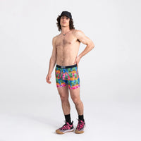 VOLT BOXER BRIEFS 2PACK | MEGA PINEAPPLE STRATA/BLACK-Underwear-SAXX-Coriander