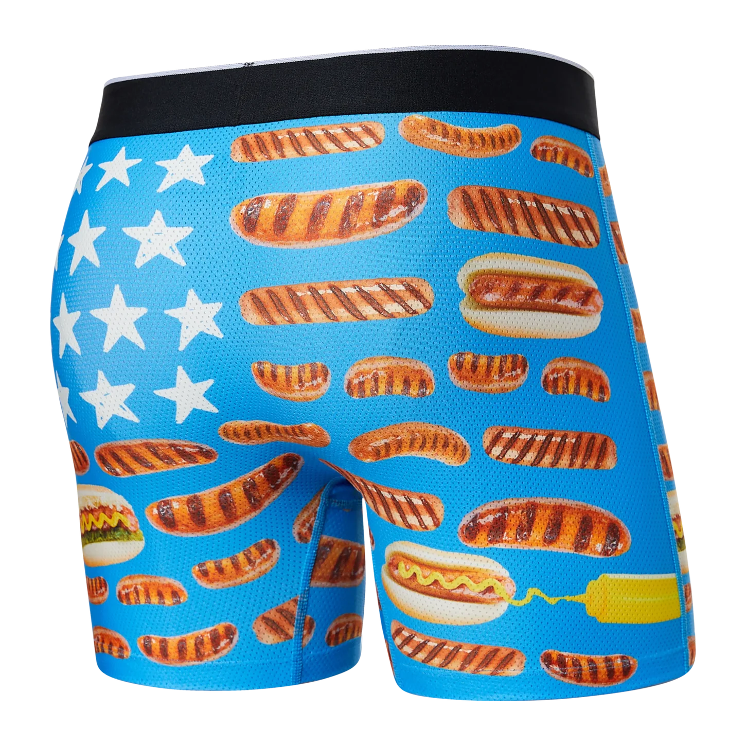 VOLT BOXER BRIEFS | ALL AMERICAN WIENERS: BLUE-Underwear-SAXX-Coriander