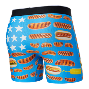 VOLT BOXER BRIEFS | ALL AMERICAN WIENERS: BLUE-Underwear-SAXX-Coriander