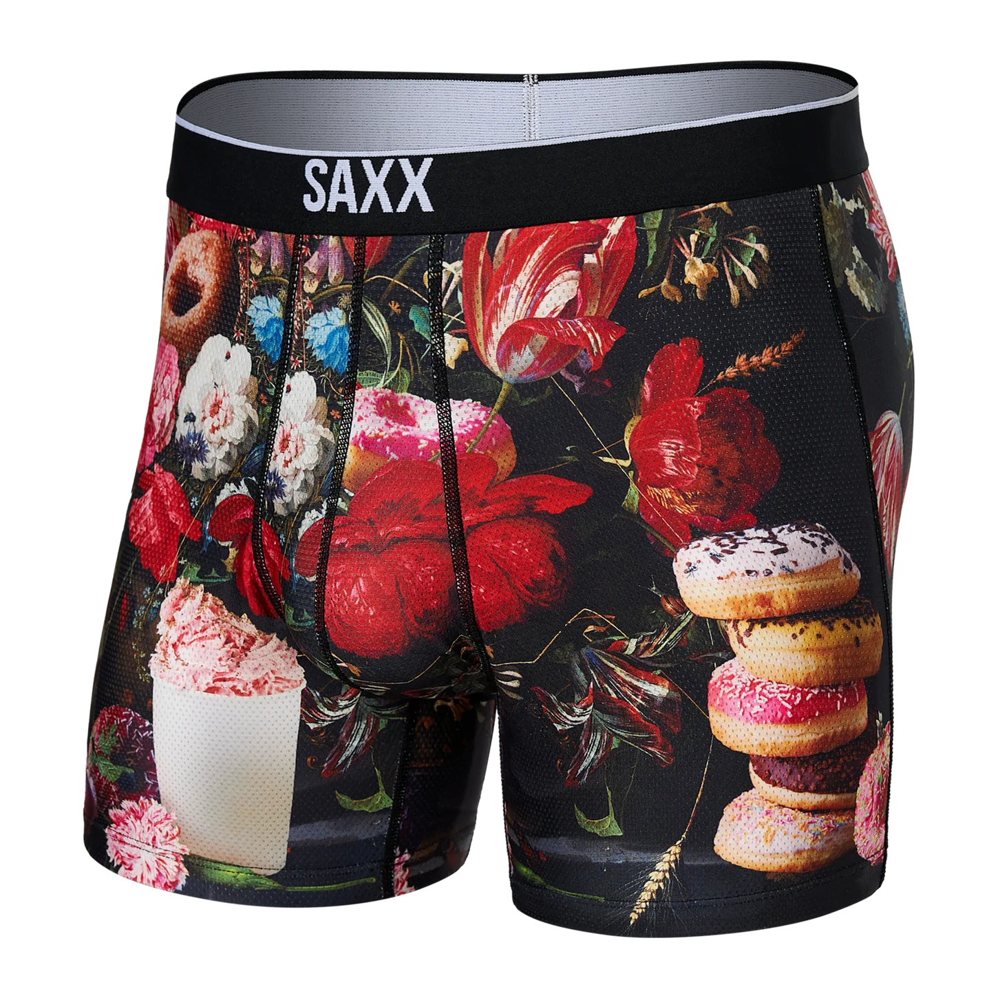 SAXX Vibe Super Soft Geometric Boxer Briefs, Underwear