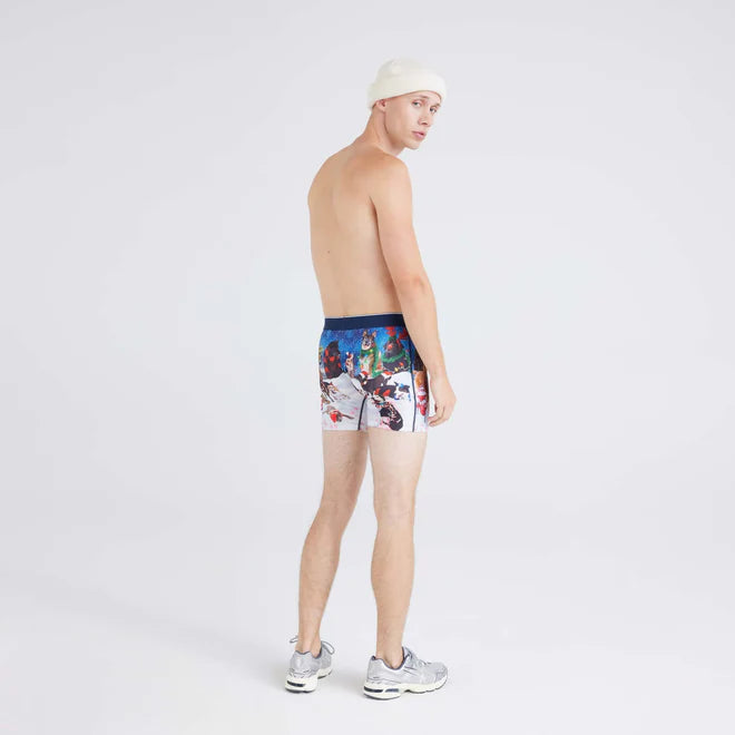 VOLT MESH BOXER BRIEF | DOGS OF SAXXMAS BLUE-Intimates-SAXX-Coriander