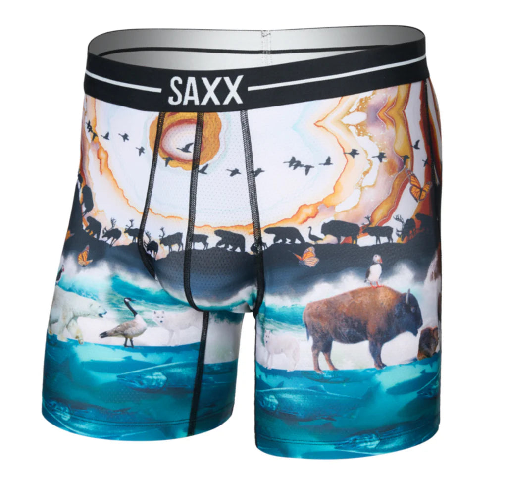 VOLT MESH BOXER BRIEF | GREAT MIGRATION-MULTI-Intimates-SAXX-Coriander
