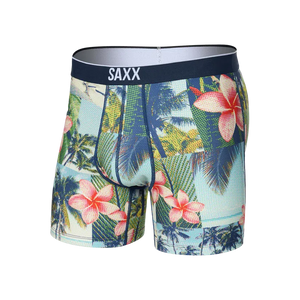 VOLT MESH BOXER BRIEF | HALFTONE TROPICS-MULTI-Intimates-SAXX-Coriander
