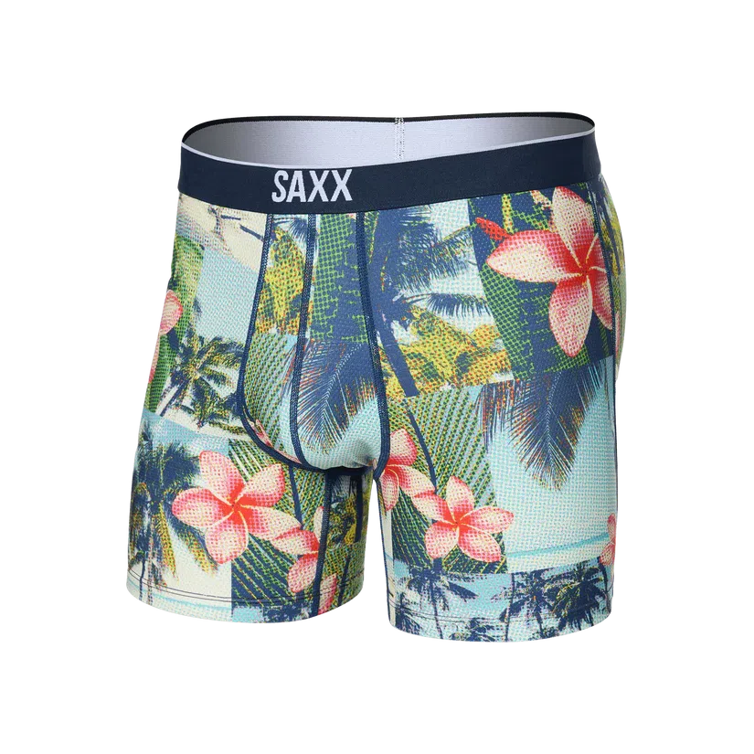 VOLT MESH BOXER BRIEF | HALFTONE TROPICS-MULTI-Intimates-SAXX-Coriander