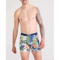 VOLT MESH BOXER BRIEF | HALFTONE TROPICS-MULTI-Intimates-SAXX-Coriander