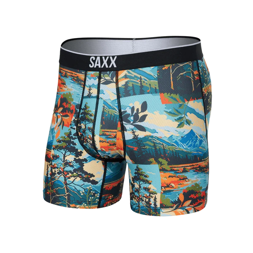 VOLT MESH BOXER BRIEF | PAINTED LANDSCAPE-MULTI-Intimates-SAXX-SMALL-PAINTED LANDSCAPE-Coriander