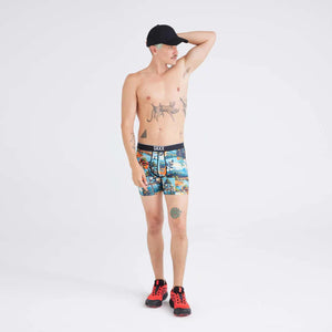 VOLT MESH BOXER BRIEF | PAINTED LANDSCAPE-MULTI-Intimates-SAXX-Coriander