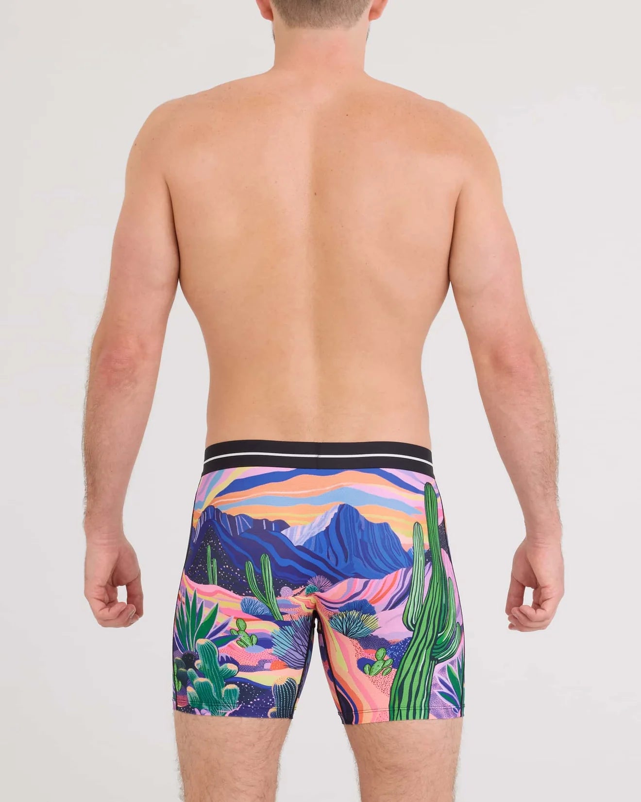 VOLT MESH BOXER BRIEF | PRICKLY PARADISE-MULTI-Intimates-SAXX-Coriander