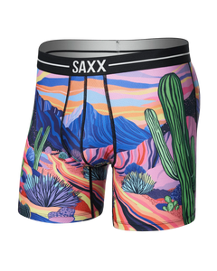 VOLT MESH BOXER BRIEF | PRICKLY PARADISE-MULTI-Intimates-SAXX-Coriander