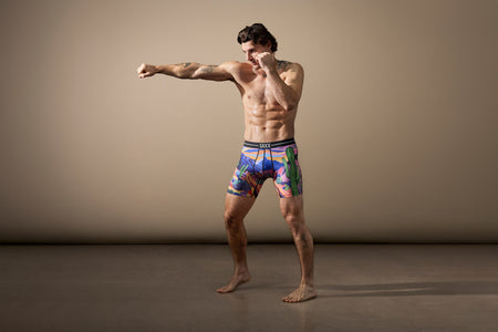 VOLT MESH BOXER BRIEF | PRICKLY PARADISE-MULTI-Intimates-SAXX-Coriander