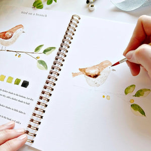 WATERCOLOUR WORKBOOK | ANIMALS-Fun and Games-EMILY LEX STUDIO-Coriander