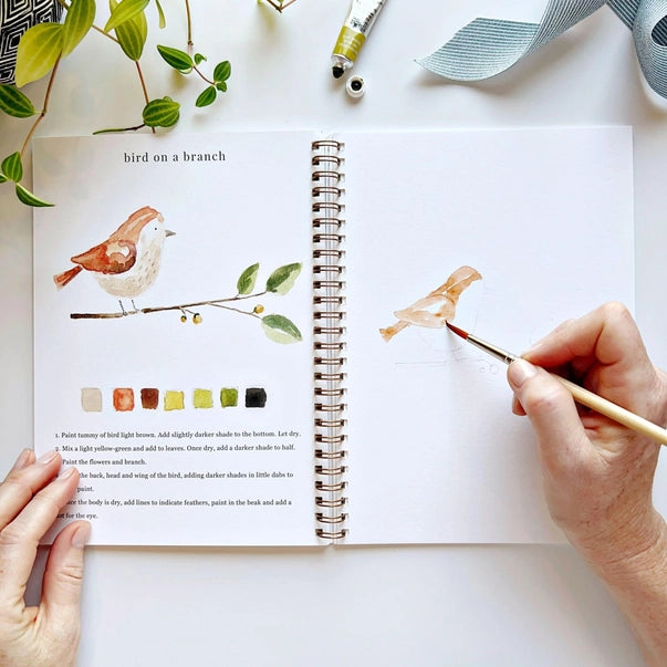 WATERCOLOUR WORKBOOK | ANIMALS-Fun and Games-EMILY LEX STUDIO-Coriander