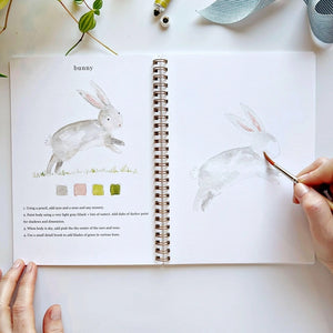 WATERCOLOUR WORKBOOK | ANIMALS-Fun and Games-EMILY LEX STUDIO-Coriander