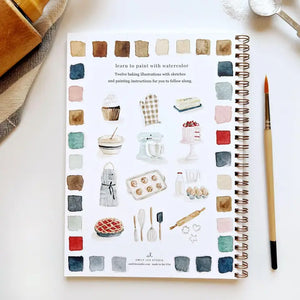 WATERCOLOUR WORKBOOK | BAKING-Fun and Games-EMILY LEX STUDIO-Coriander