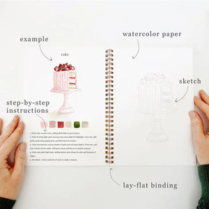 WATERCOLOUR WORKBOOK | BAKING-Fun and Games-EMILY LEX STUDIO-Coriander