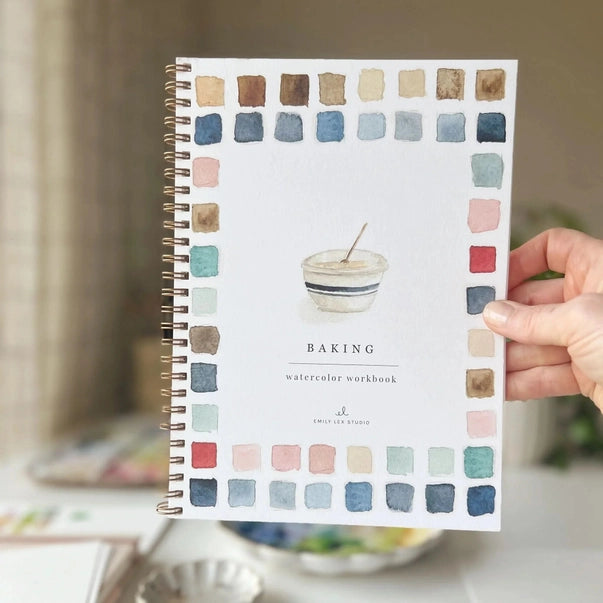 WATERCOLOUR WORKBOOK | BAKING-Fun and Games-EMILY LEX STUDIO-Coriander