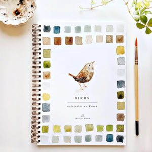 WATERCOLOUR WORKBOOK | BIRDS-Fun and Games-EMILY LEX STUDIO-Coriander