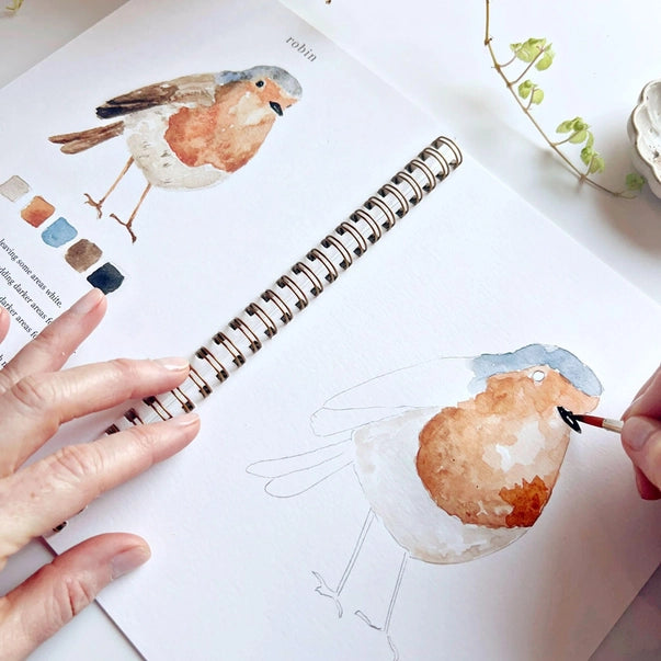 WATERCOLOUR WORKBOOK | BIRDS-Fun and Games-EMILY LEX STUDIO-Coriander