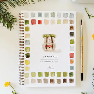 WATERCOLOUR WORKBOOK | CAMPING-Fun and Games-EMILY LEX STUDIO-Coriander