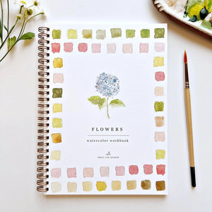 WATERCOLOUR WORKBOOK | FLOWERS-Fun and Games-EMILY LEX STUDIO-Coriander