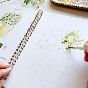 WATERCOLOUR WORKBOOK | FLOWERS-Fun and Games-EMILY LEX STUDIO-Coriander
