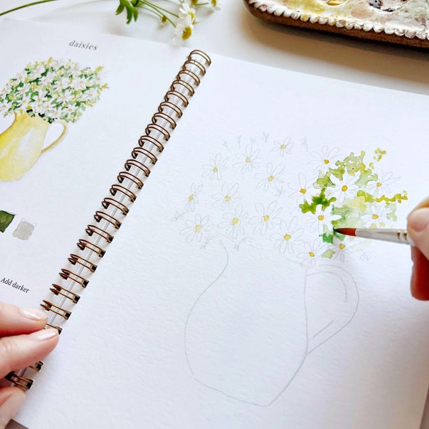 WATERCOLOUR WORKBOOK | FLOWERS-Fun and Games-EMILY LEX STUDIO-Coriander