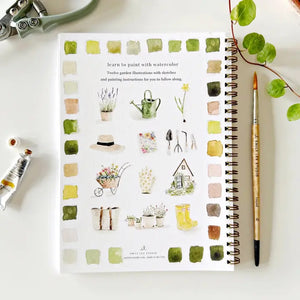 WATERCOLOUR WORKBOOK | GARDEN-Fun and Games-EMILY LEX STUDIO-Coriander