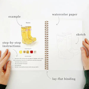 WATERCOLOUR WORKBOOK | GARDEN-Fun and Games-EMILY LEX STUDIO-Coriander