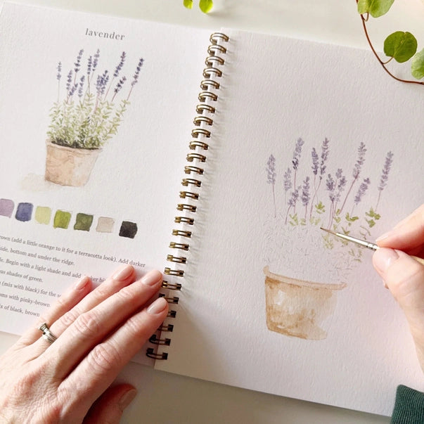 WATERCOLOUR WORKBOOK | GARDEN-Fun and Games-EMILY LEX STUDIO-Coriander