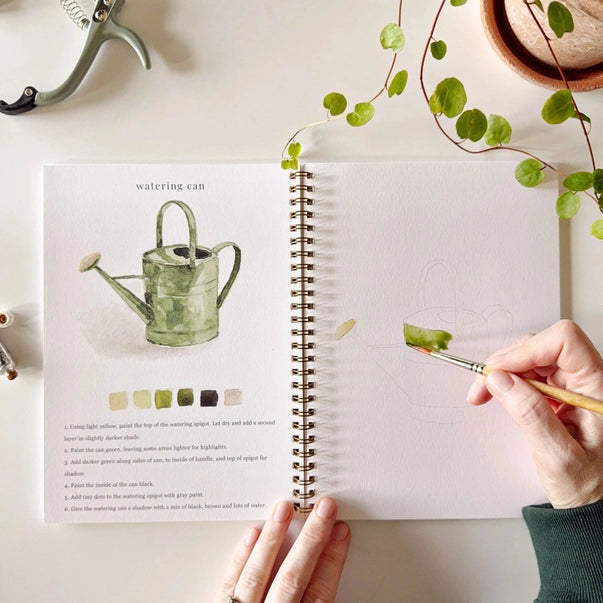 WATERCOLOUR WORKBOOK | GARDEN-Fun and Games-EMILY LEX STUDIO-Coriander