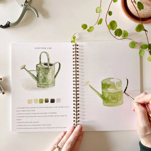 WATERCOLOUR WORKBOOK | GARDEN-Fun and Games-EMILY LEX STUDIO-Coriander