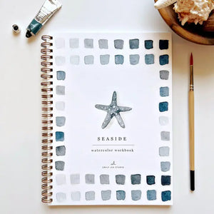WATERCOLOUR WORKBOOK | SEASIDE-Fun and Games-EMILY LEX STUDIO-Coriander