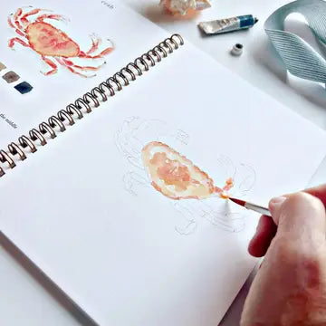 WATERCOLOUR WORKBOOK | SEASIDE-Fun and Games-EMILY LEX STUDIO-Coriander