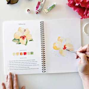 WW-TROPICAL TROPICAL WATERCOLOUR WORKBOOK-Uncategorised-EMILY LEX STUDIO-Coriander