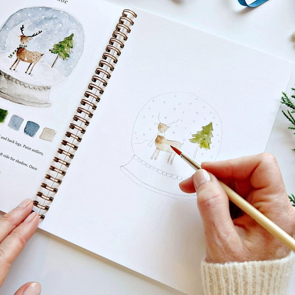 WW-WINTER WINTER WATERCOLOUR WORKBOOK-Uncategorised-EMILY LEX STUDIO-Coriander