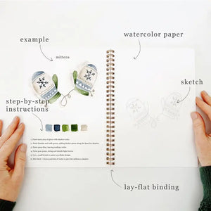 WW-WINTER WINTER WATERCOLOUR WORKBOOK-Uncategorised-EMILY LEX STUDIO-Coriander